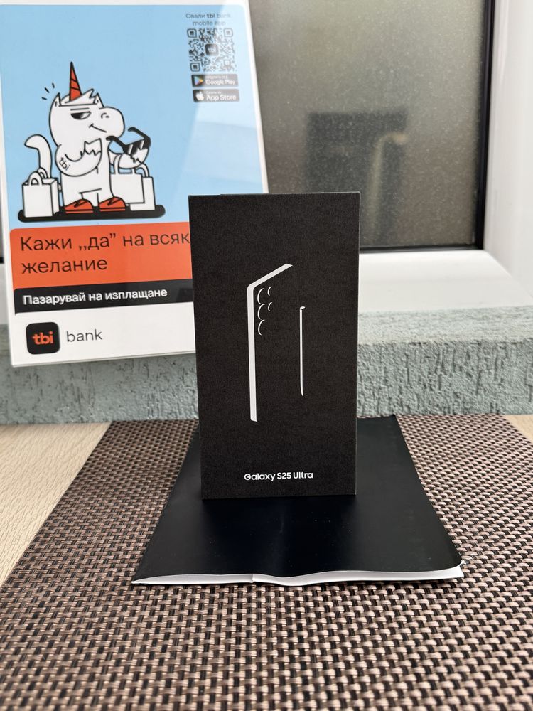 НОВ! 1TB *ЛИЗИНГ* Samsung Galaxy S25 Ultra Titanium Black / Гаранция