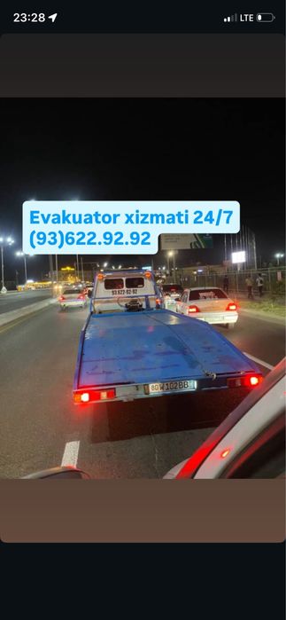 Evakuator 24/7 eng arzon narxlarda