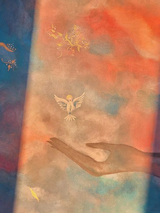 Tablou decorativ original — atmosferă poetică pentru casa ta