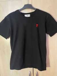 Tricou AMI Paris negru simplu