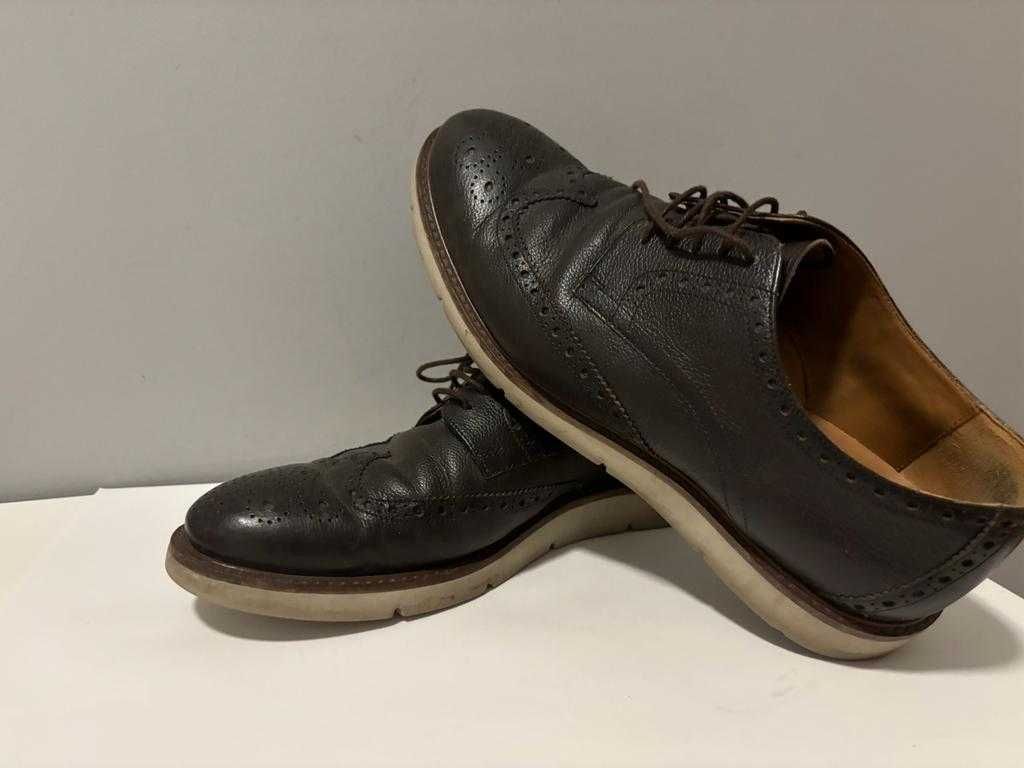 Pantofi piele, maro, Massimo Dutti , 43