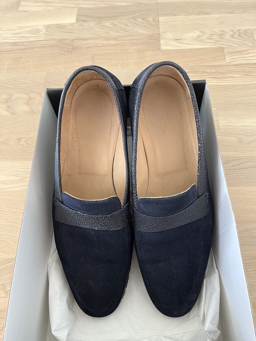 Espadrile loafers scarpi mocasini noi barbati piele 42