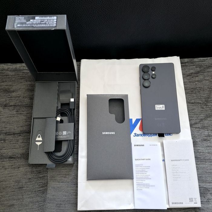 КАТО НОВ 512GB Samsung S25 Ultra Гаранция Citytel '27 JET BLACK