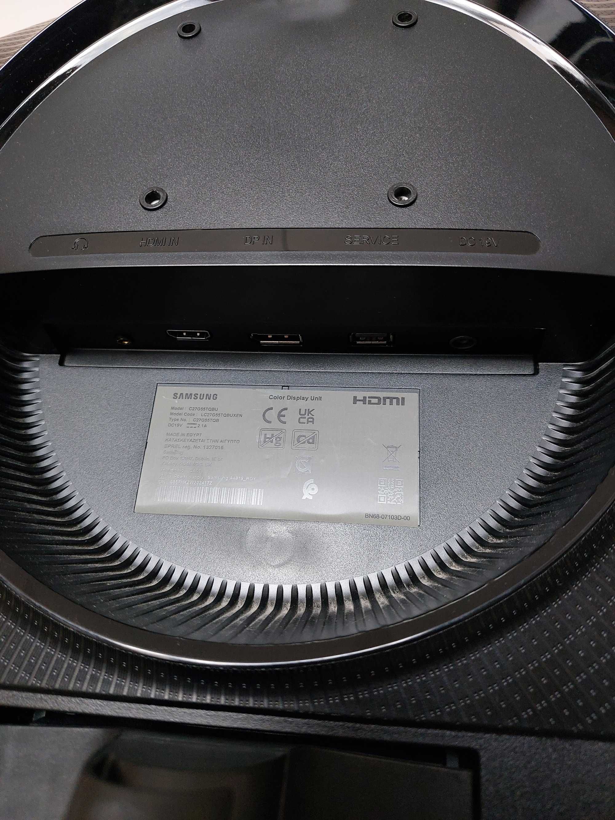 2К монитор 165hz Samsung Odyssey G5 C27G55TQ