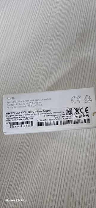 Încărcător Appel iPhone 20W