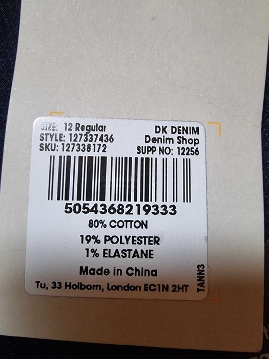 Jeanşi drepti cu stretch marimea 12R