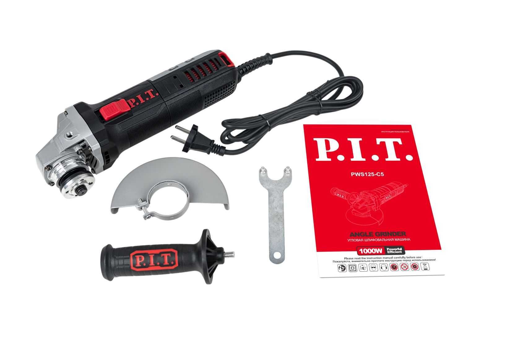 Болгарка шлифмашина угловая P.I.T. PWS125-C5