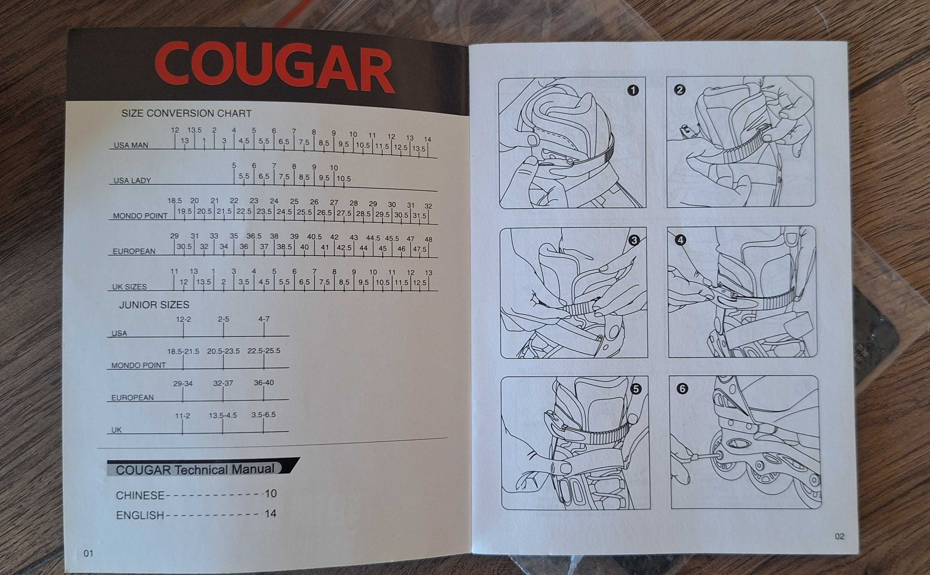 Роликовые коньки Cougar