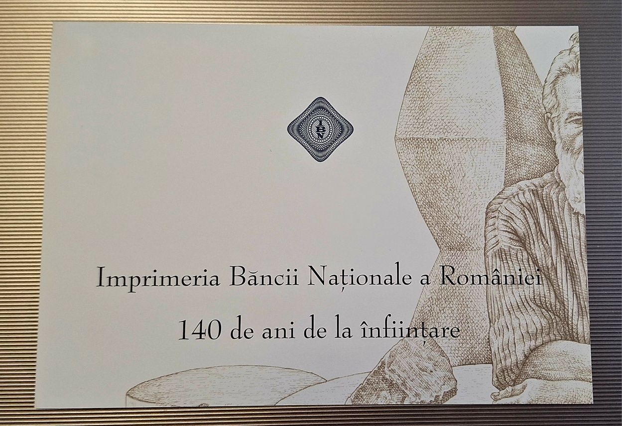 Bilet aniversar 140 ani Imprimeria Bancii Nationale a Romaniei