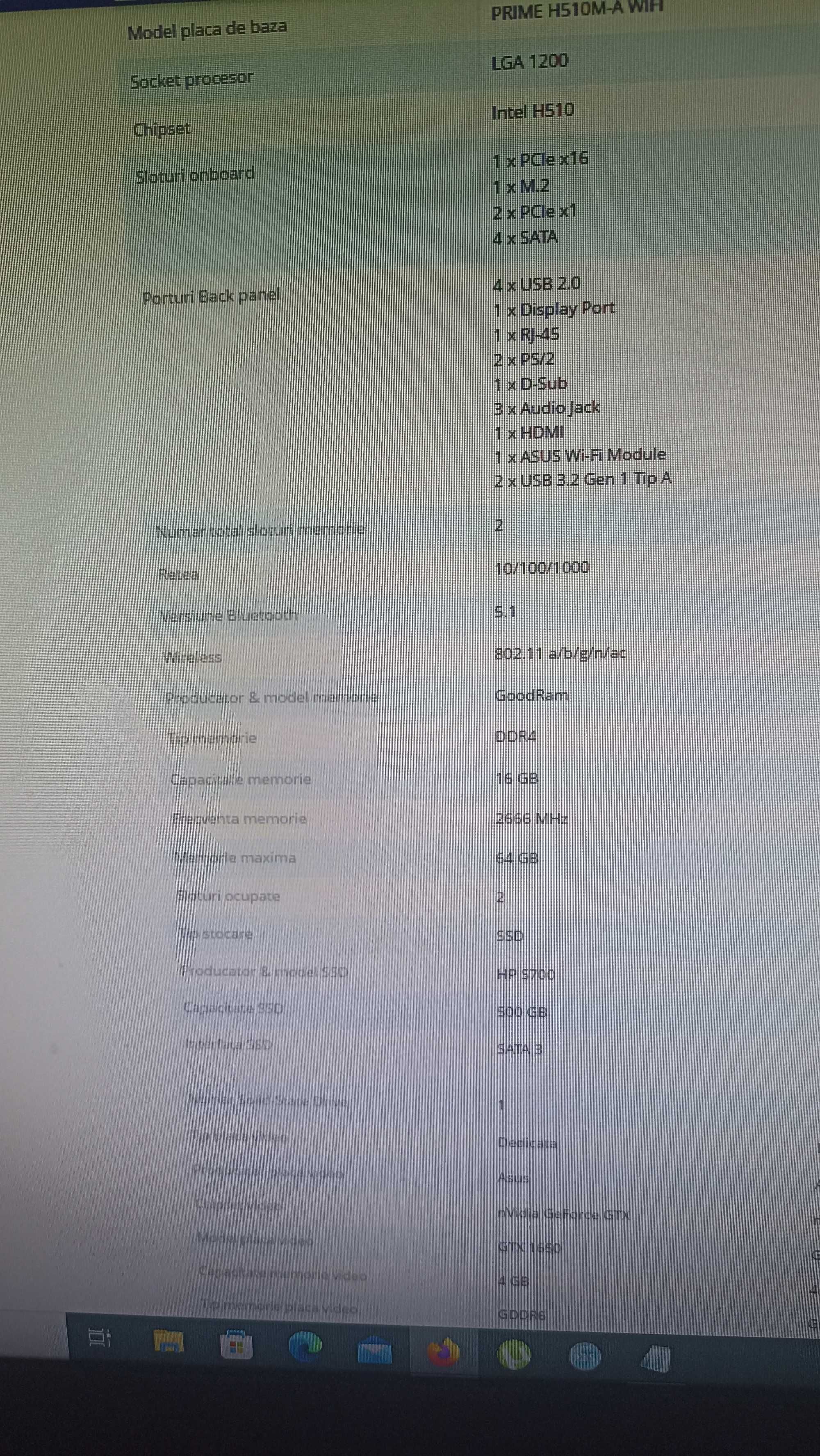 Desktop PC - încă în garanție - 2400 ron