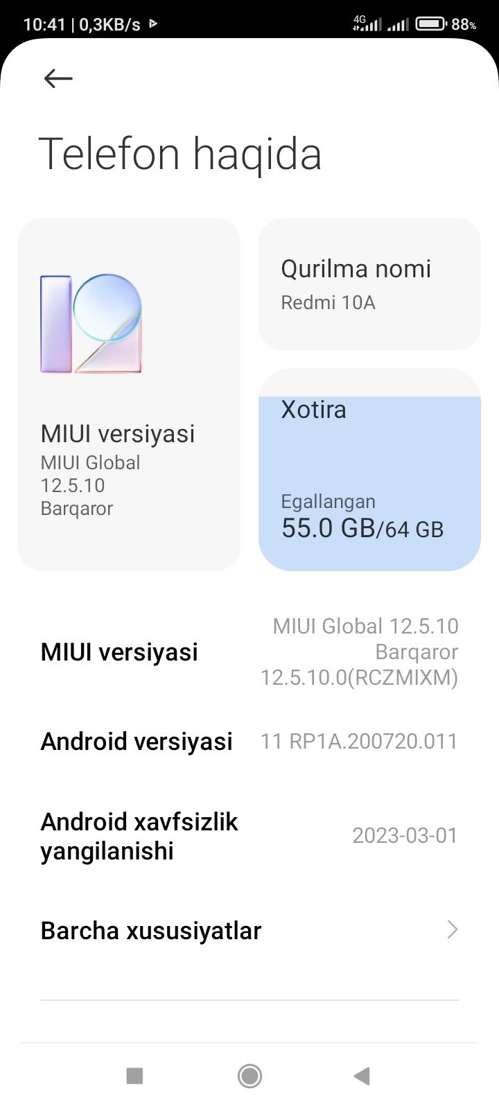 Redmi 10 A 64 4+1