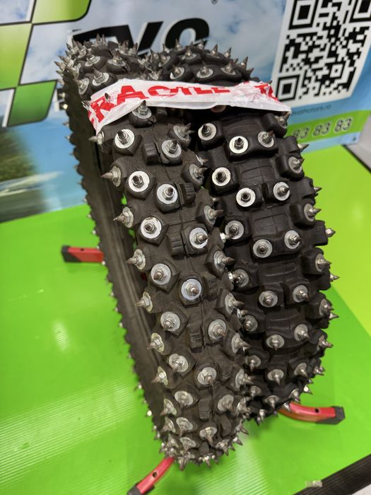 Set Anvelope Gheata Zapada Iarna Cuie Cross Enduro Offroad Teren Tepi