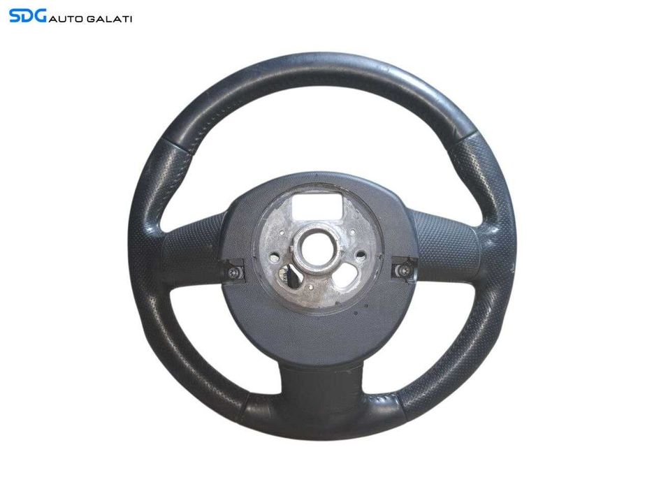 Volan Piele 3 Spite cu Comenzi Audi A5 8T 2008 - 2017 Cod 8R0419091F ( Câteva Zgârieturi, Unele Fine, Altele Mai Adânci, în Piele + Uzura Generală ) [N2357]