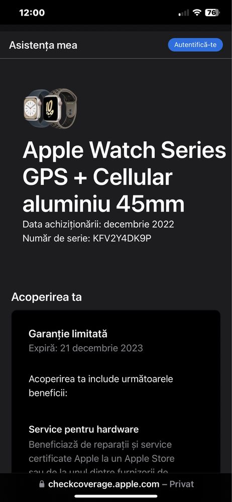 Apple watch 8 ,45mm GPS+LTE