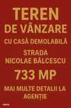 Teren de vanzare 733 mp- zona buna ! Comision 0