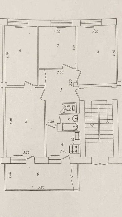 СРОЧНО 4/3/4! Центр, Ц-5 — 4-комнатная, 82 м². Без ремонта