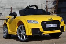 Masinuta electrica pentru copii Audi TT RS 2x 25W 12V #Galben