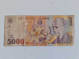Bancnota 5000 lei, 1 bucata, 1998
