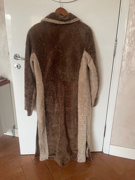 Кожух син кафяв камел