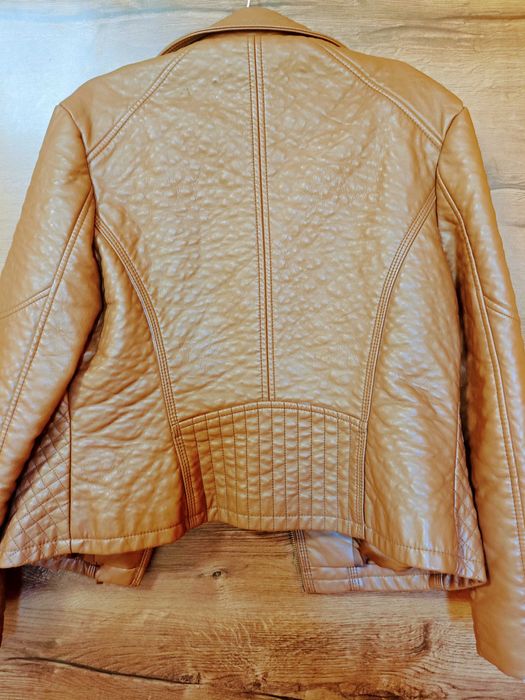 Дамско байкър яке George от еко кожа – кафяво, размер 40 (ASDA)