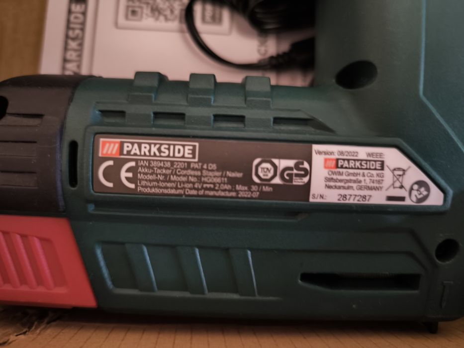 Capsator parkside pe acumulator