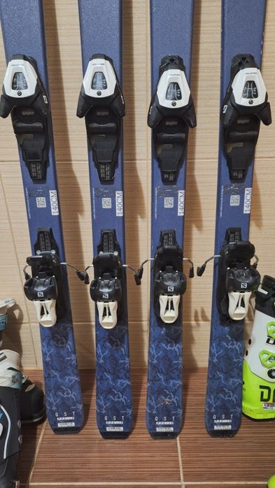 Set schiuri 140cm salomon-clapari ski copii