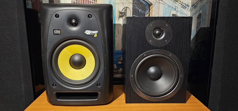 Muzicalitate boxe active monitoare KRK Rokit 8 G 2 sau ESI nEar 08