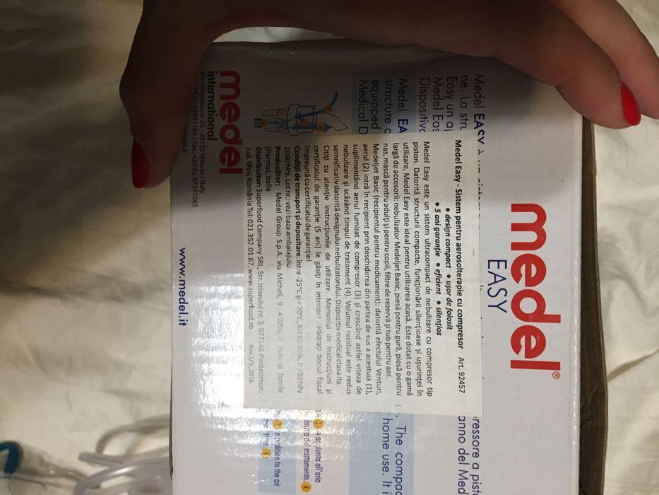 Medel Easy Aerosoloterapie - Sistem de nebulizare cu compresor Medel E