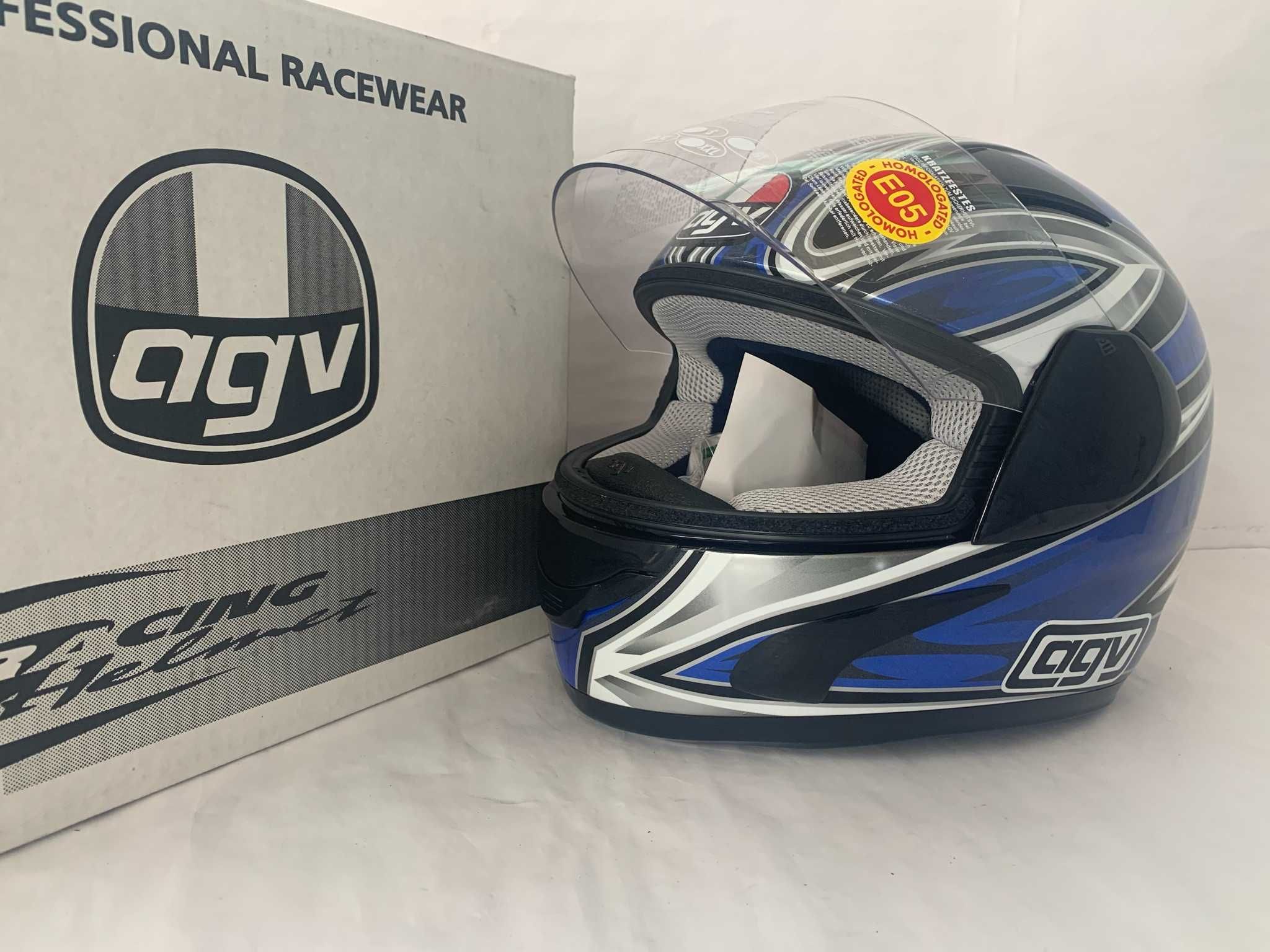 Casca moto XS AGV GP-1 AGV E2205 MULTI Black Silver Blue