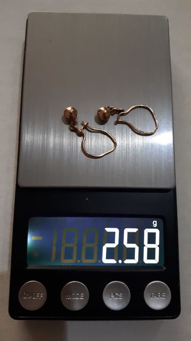 серьги золото ссср завод 583-проба цена указано за грам.