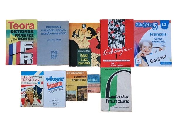 Cărți limba franceză, dicționare, ghid conversație, verbe, manuale