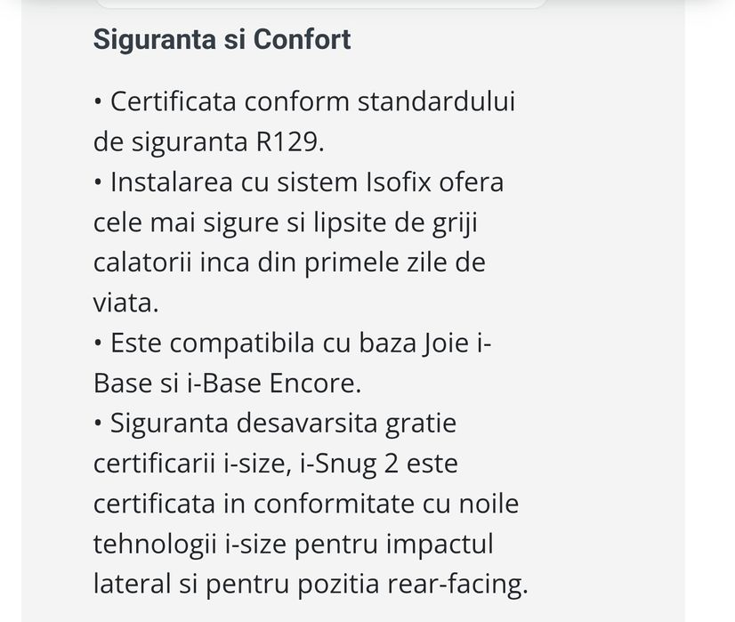 Scoică Joie i snug 2