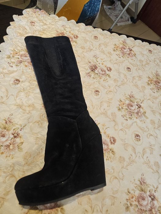 Cizme piele întoarsă Musette