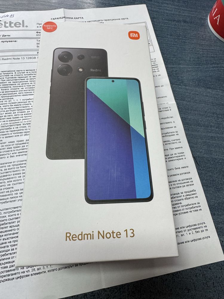 Xiaomi Redmi Note 13 6/128gb - чисто нов с 3 год гаранция от Yettel