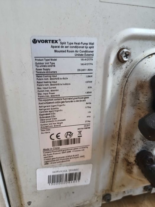 Aparat aer condiționat Vortex