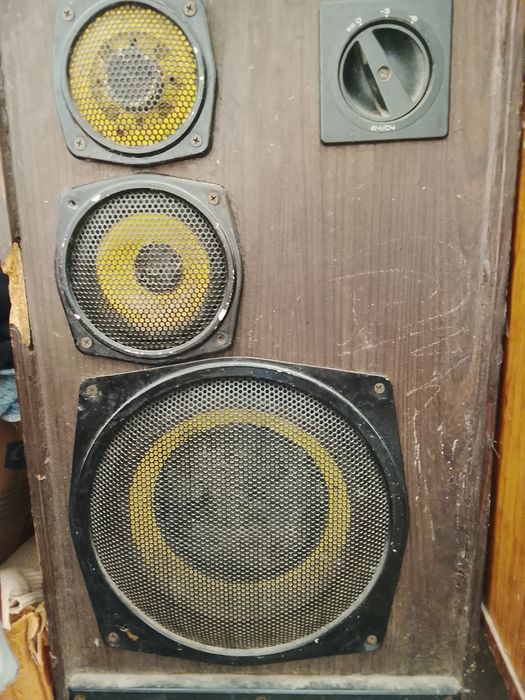 Колонки с 90-х хорошие рабочие звук рвет дома