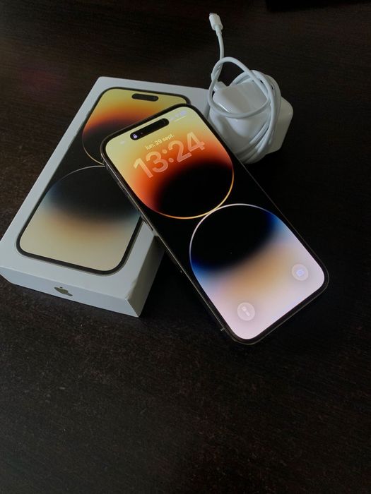 CA NOU- iphone 14 pro 128 gold -practit nou stare impecabila