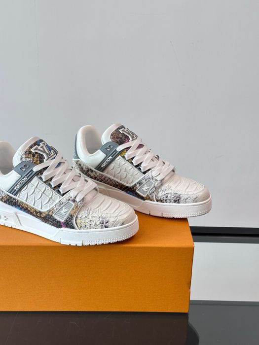 Adidasi Louis Vuitton Trainer piele piton Premium