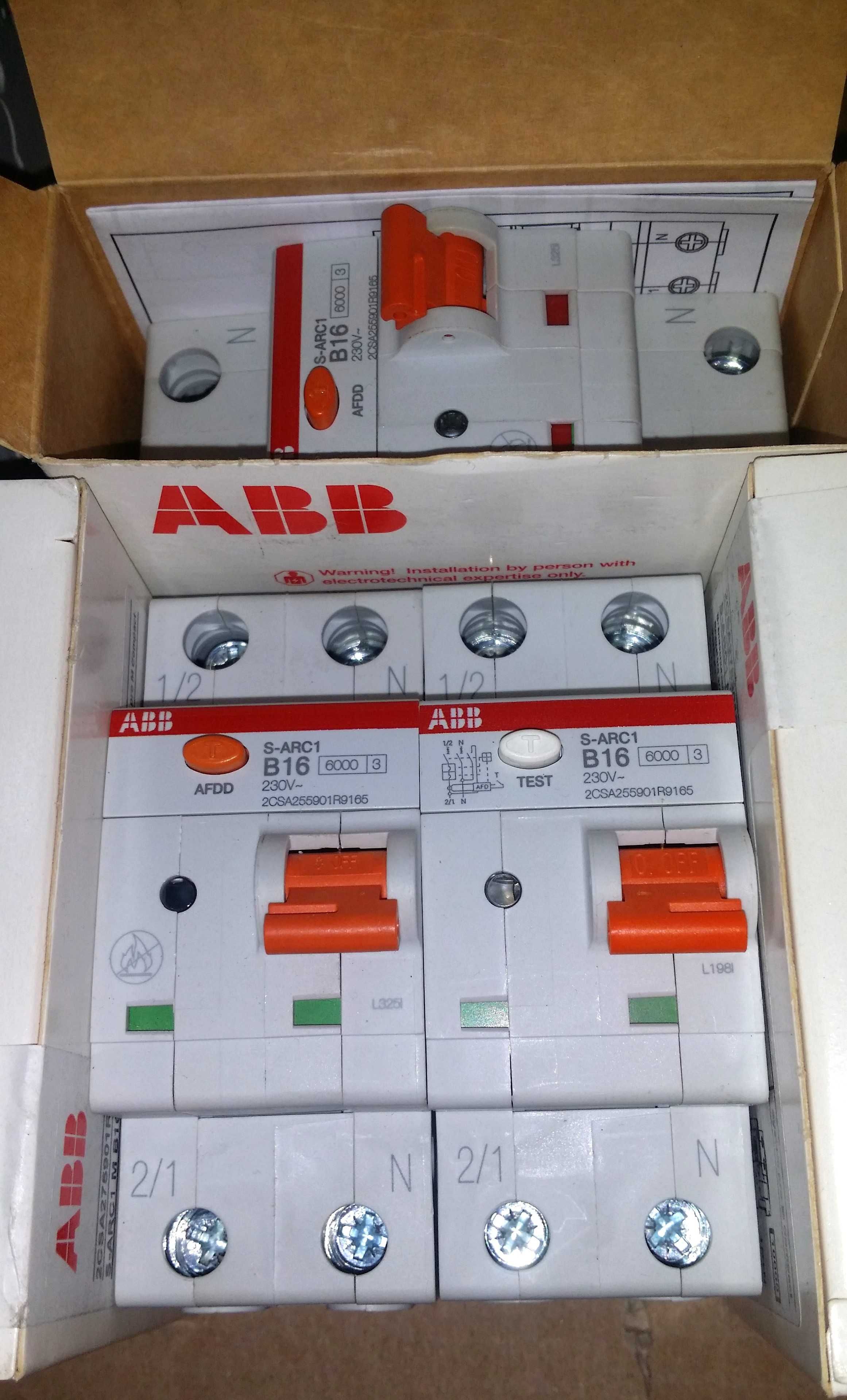 Sigurante ABB, curba B, RCCB, RCBO, AFDD, Contactori, SPD, noi