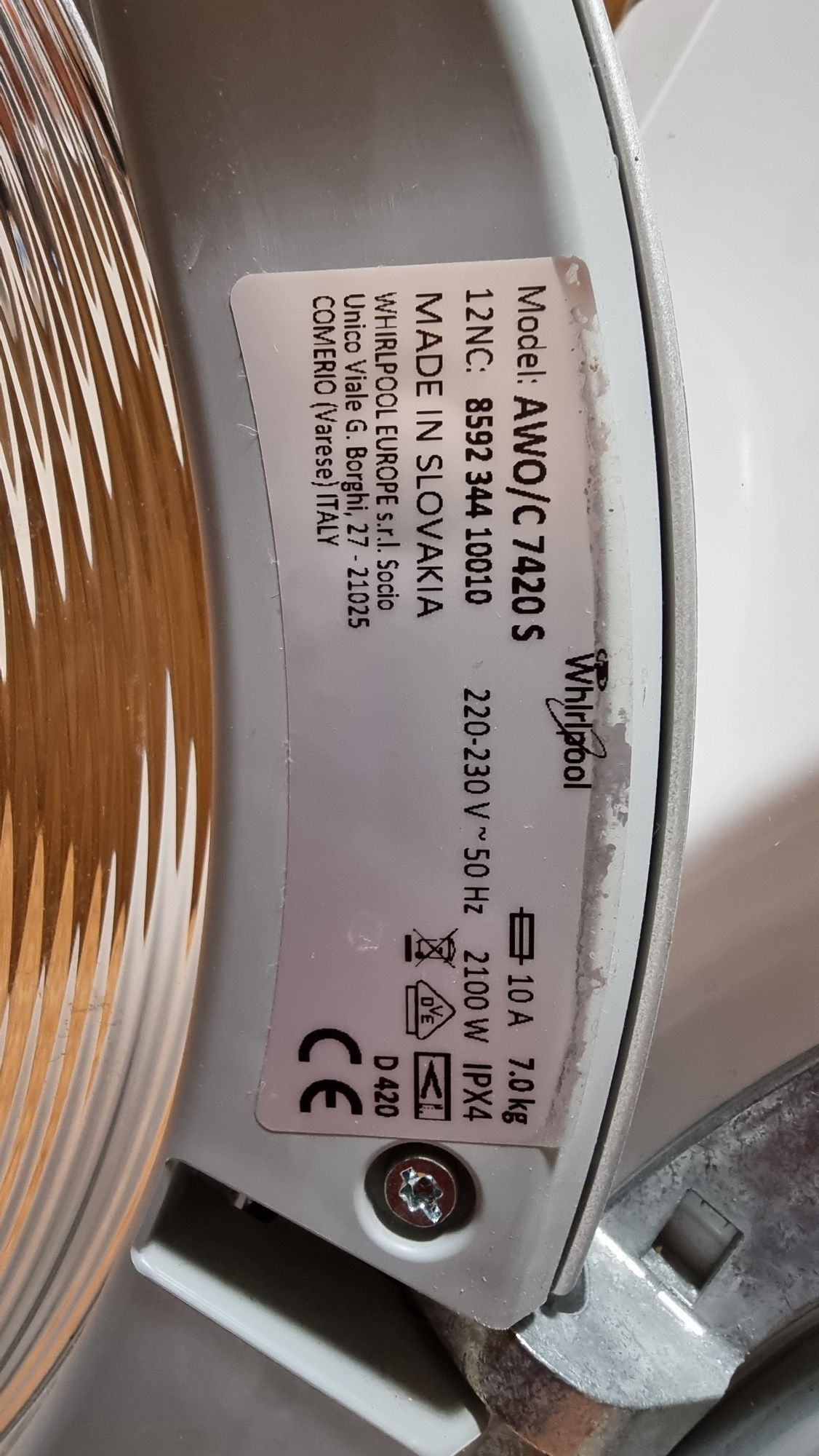 Пералня Whirlpool AWO/C7420S