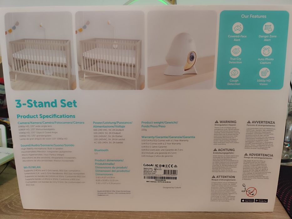 CuboAi Plus Smart Baby Monitor.