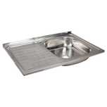 Chiuveta inox ANTICALCAR  80/50 cm