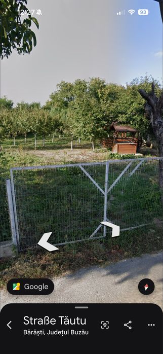 Teren 3700 mp cu casa batraneasca in Comuna Cislau ,sat Barasti