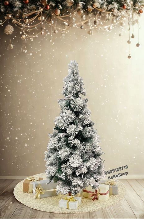 Елха/луксозна заснежена елха/луксозна елха/Коледна елха