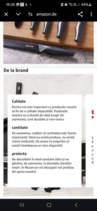 Set de cuțite Suisse pro+