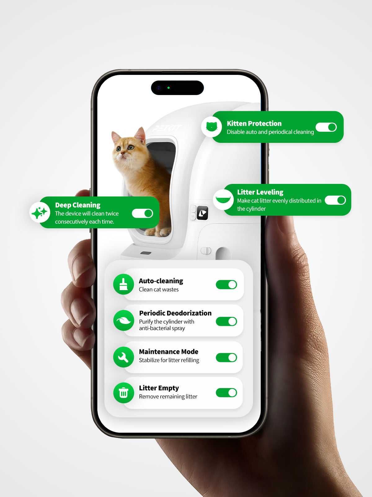 Petkit Pura Max 2 КОМБО - автоматична тоалетна за котки с постелка
