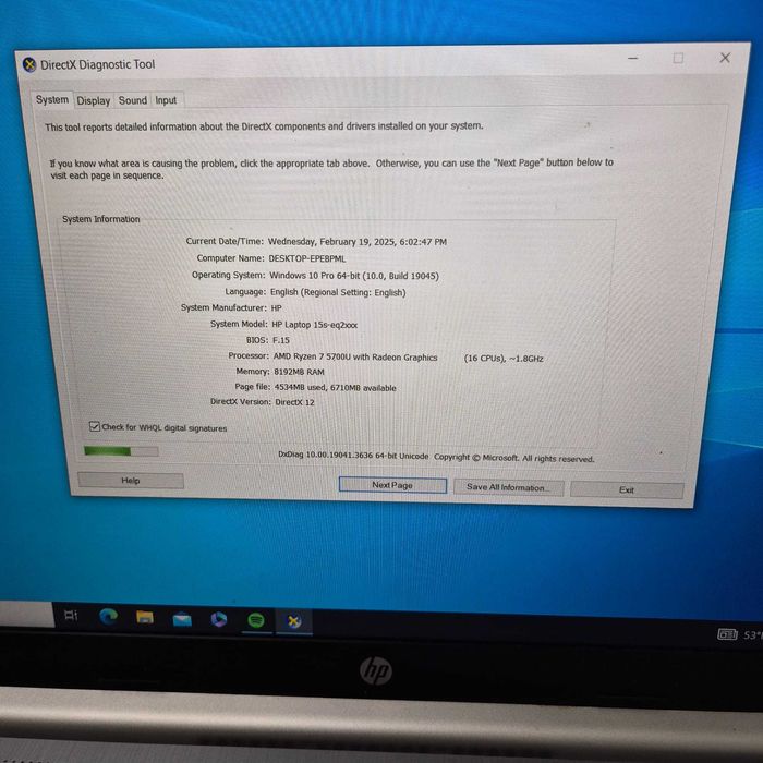 Laptop HP 15s-eq2012nq AMD Ryzen 7 5700U 8GB 512GB Zeus Amanet 28217
