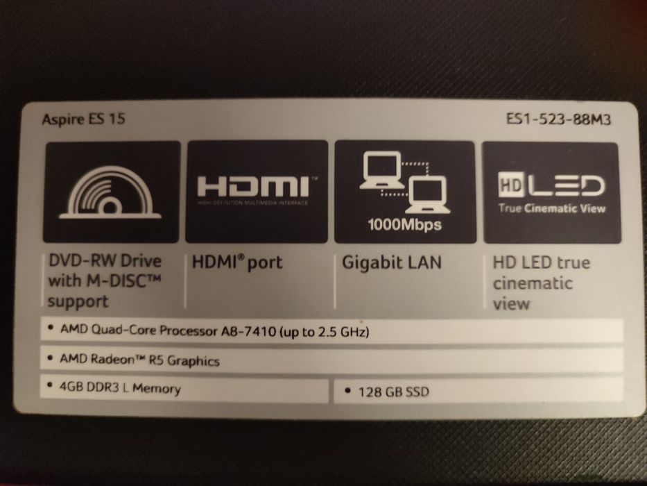 Acer E5 15 folosit putin