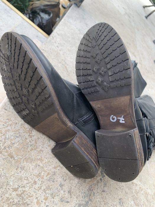 Cizme lungi de piele naturala