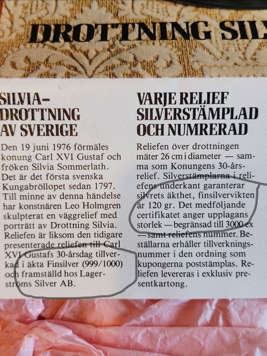 Decorațiuni interioare din Ag . 999/1000 (240grame), ediție limi